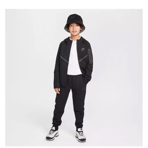 Nike TechKids Black Jacket and Jogger Pants